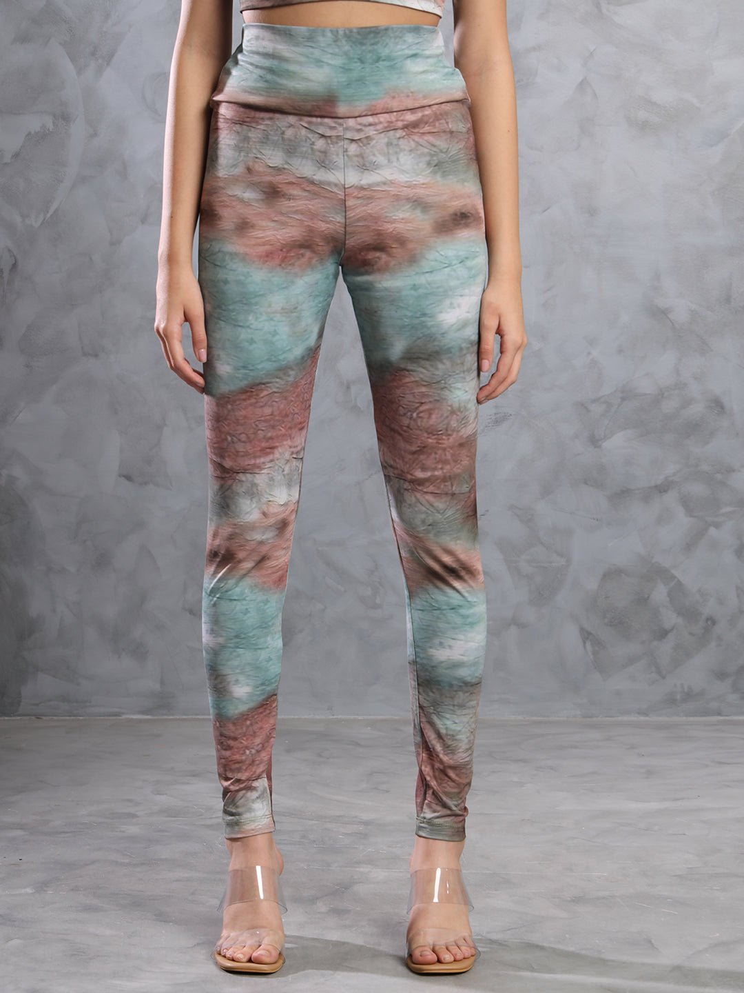 Stacked Flame Women Two Piece Dress Multicolor Dress