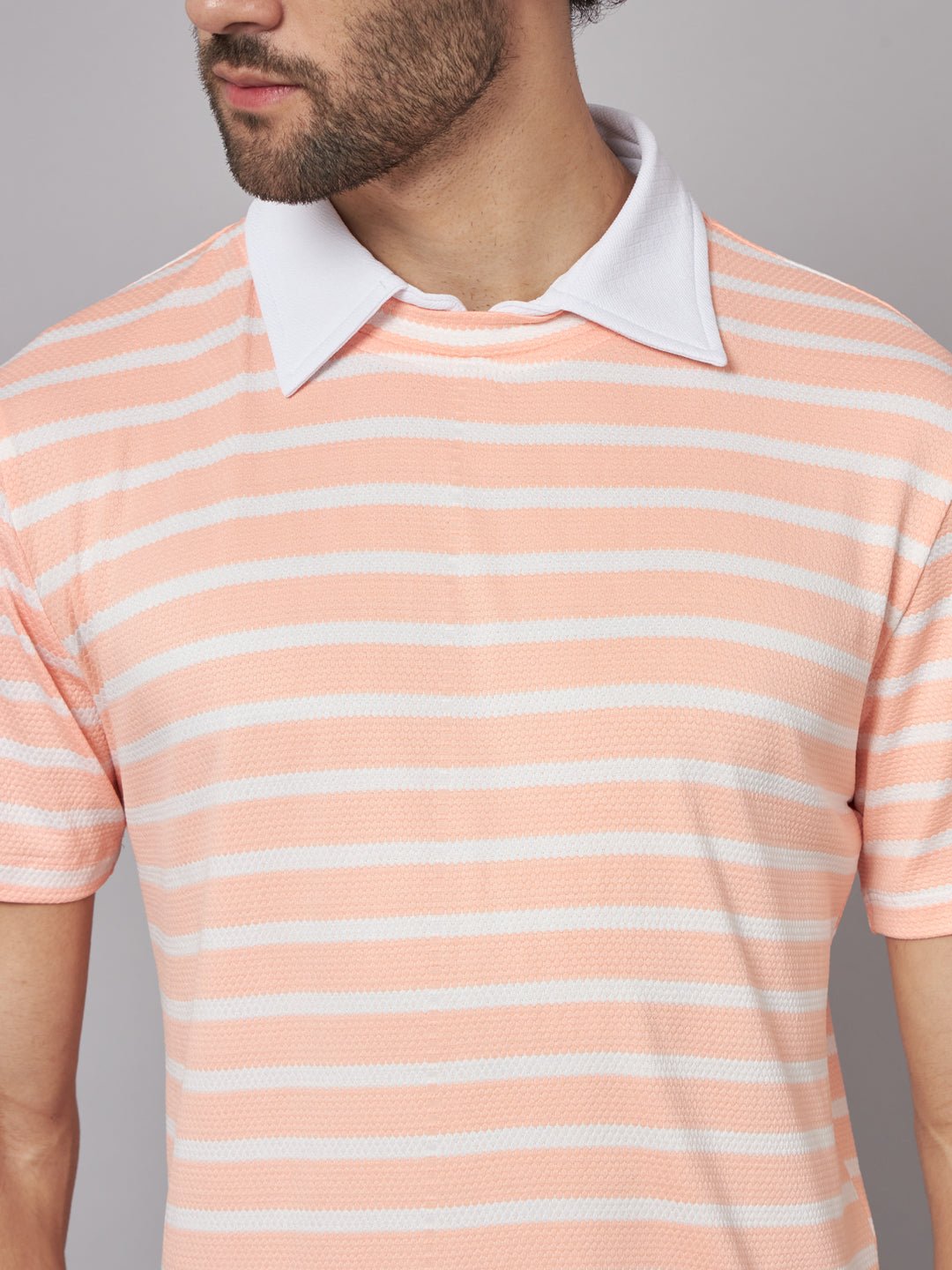 Men Printed Stylised Neck Elastane Multicolor T-Shirt