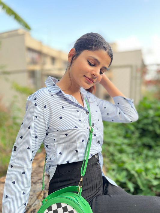 Women Regular Fit Printed Built-up Collar Casual Shirt