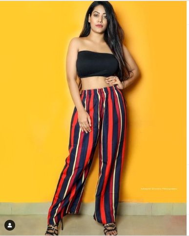 Stacked flame INSTA Regular Fit Women Multicolor Crepe Trousers