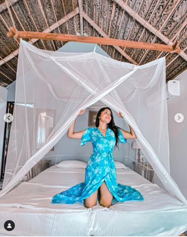 Women A-line Green Dress