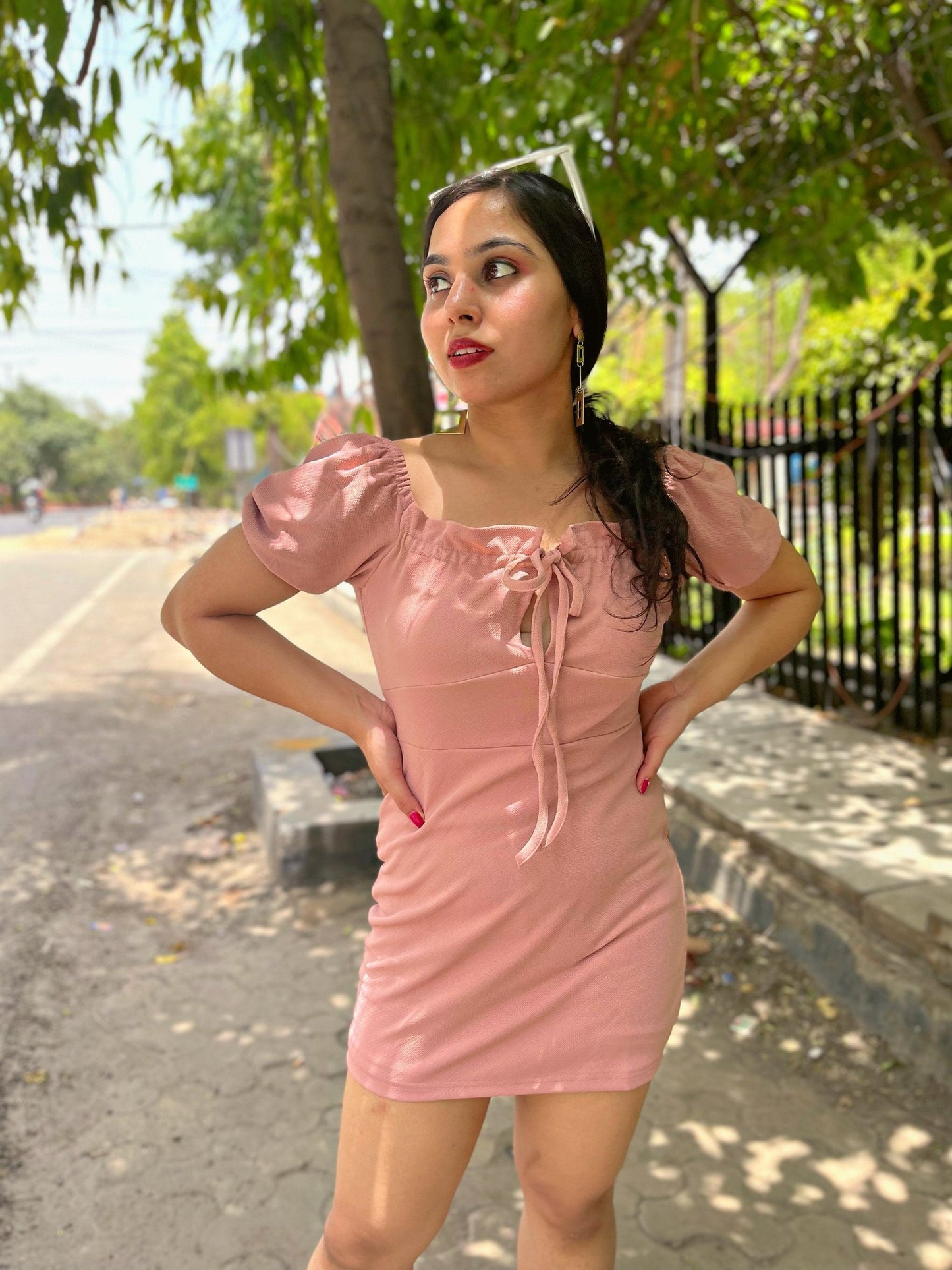 TANDUL  Women Bodycon Pink Dress