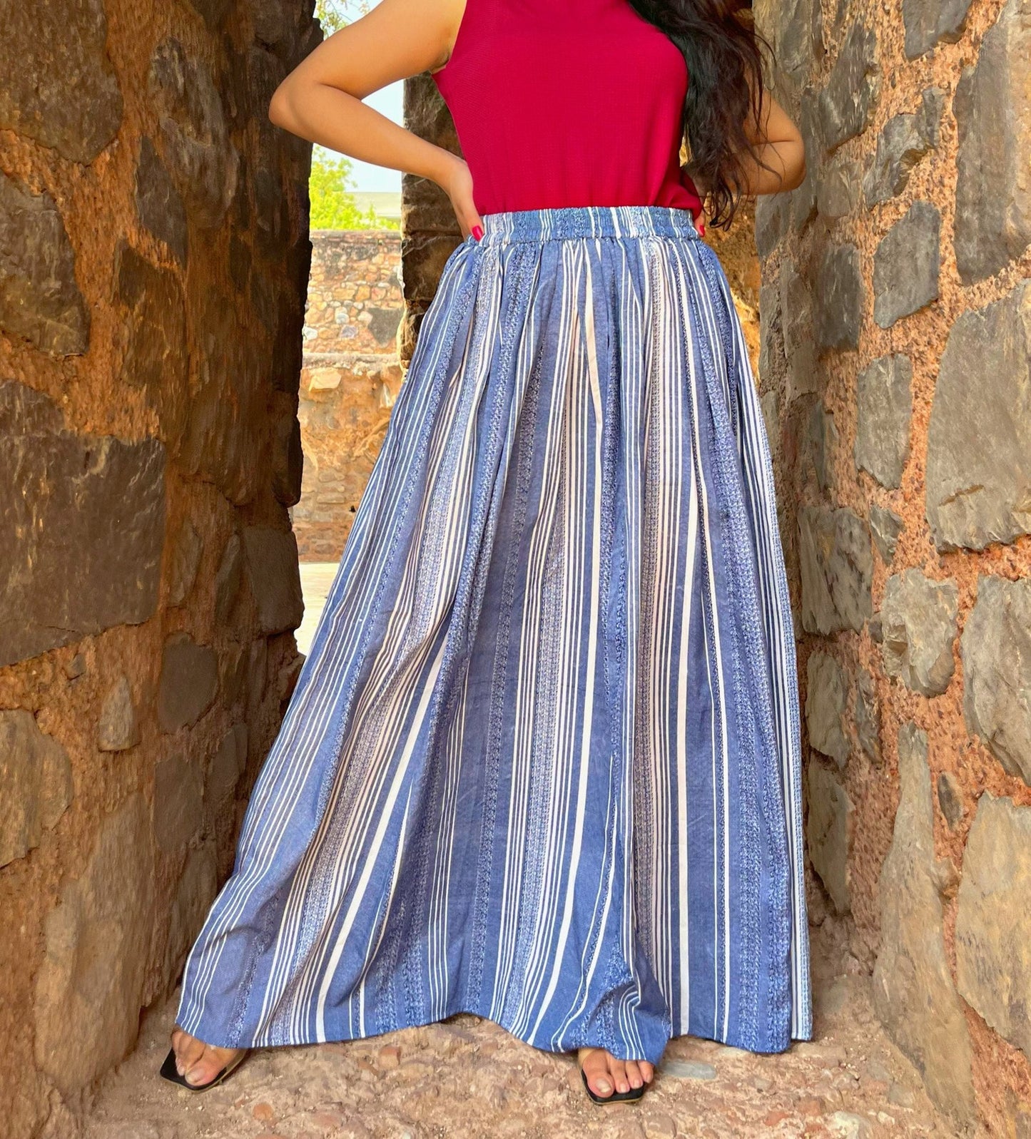 TANDUL  Women Printed Flared Multicolor Skirt