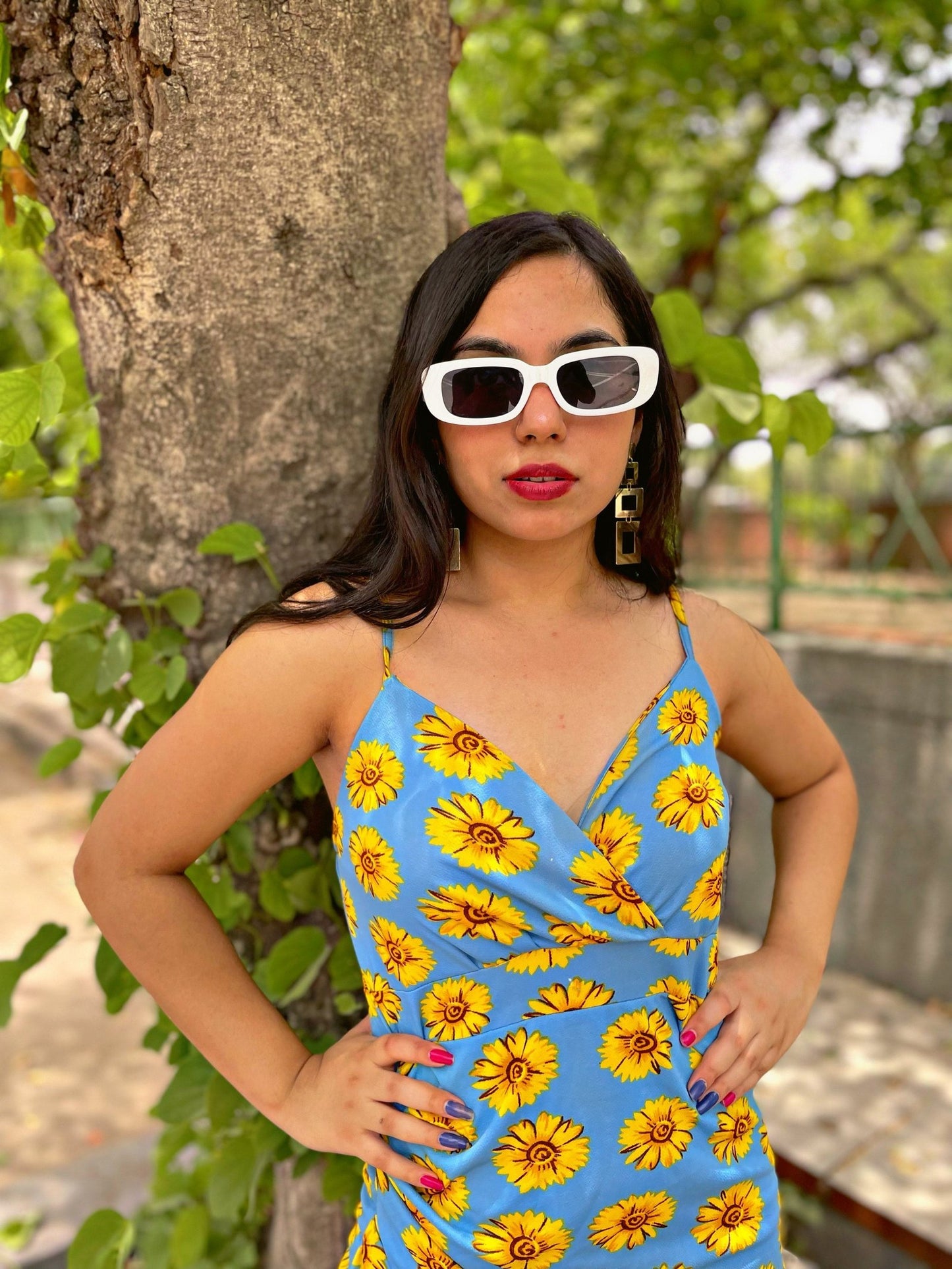 Stacked Flame Women Bodycon Multicolor Dress