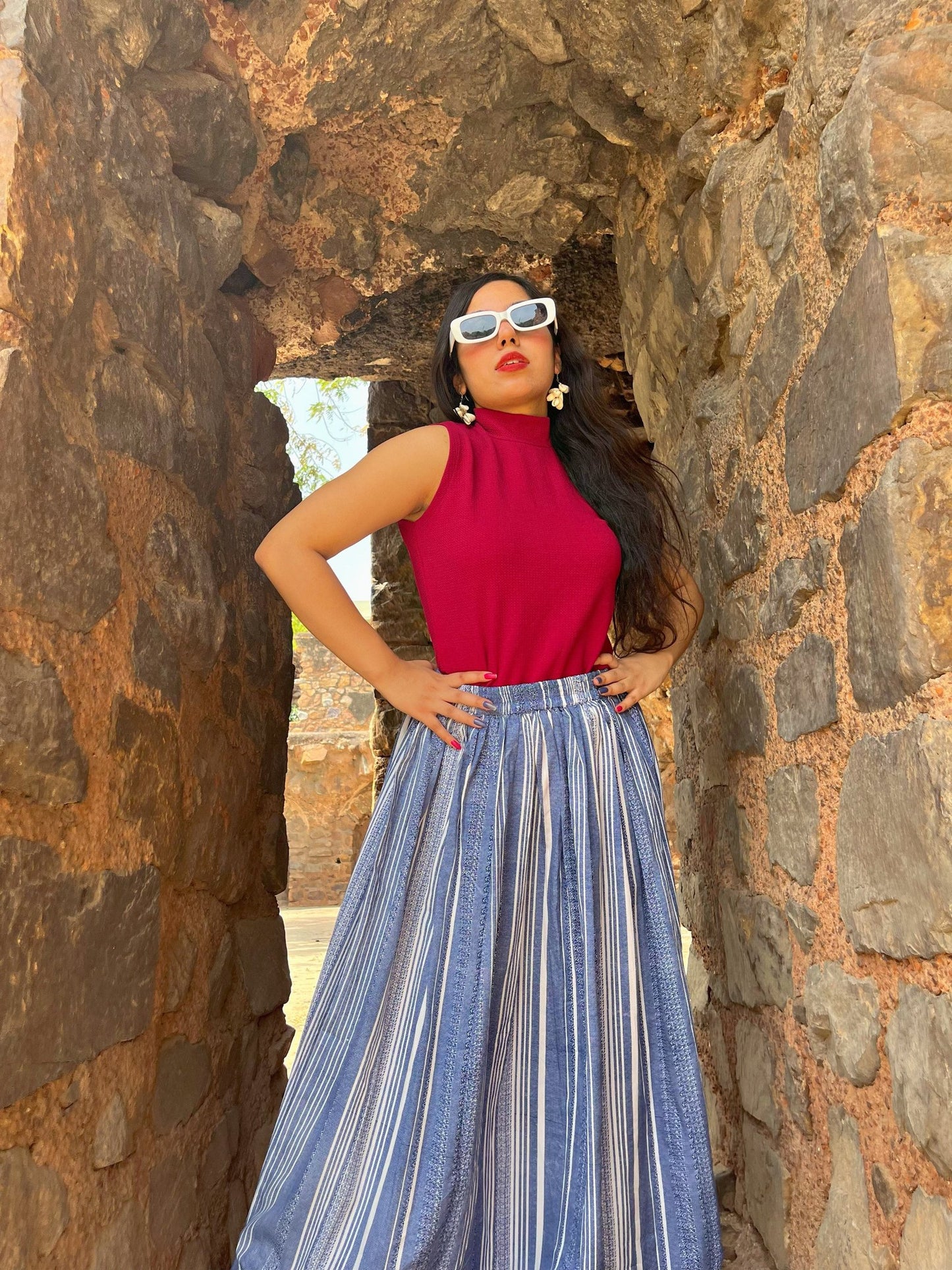 TANDUL  Women Printed Flared Multicolor Skirt