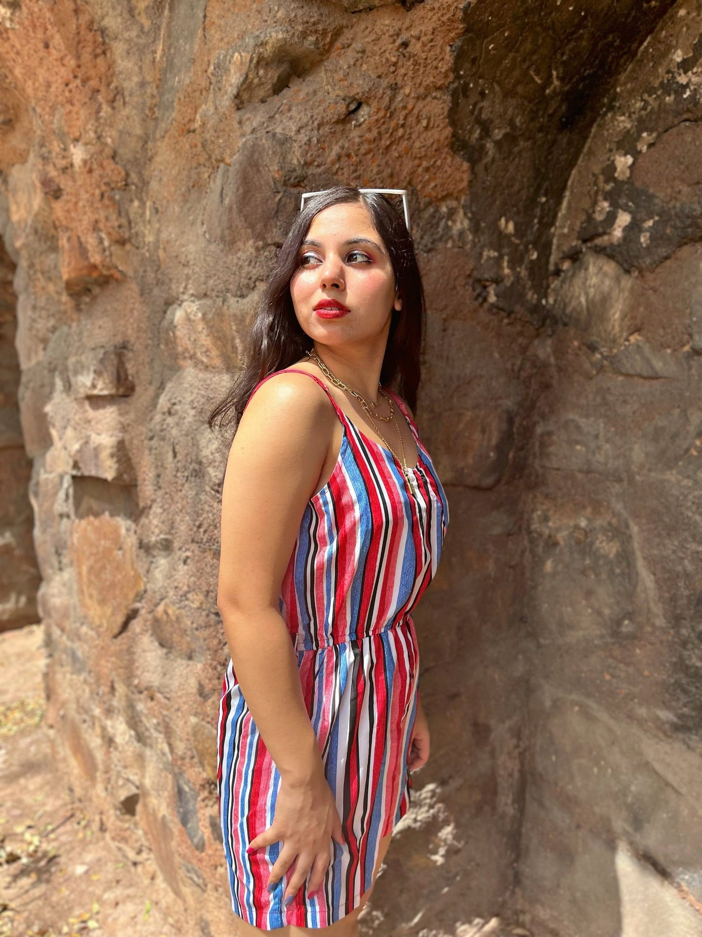 Stacked Flame Printed Women Jumpsuit