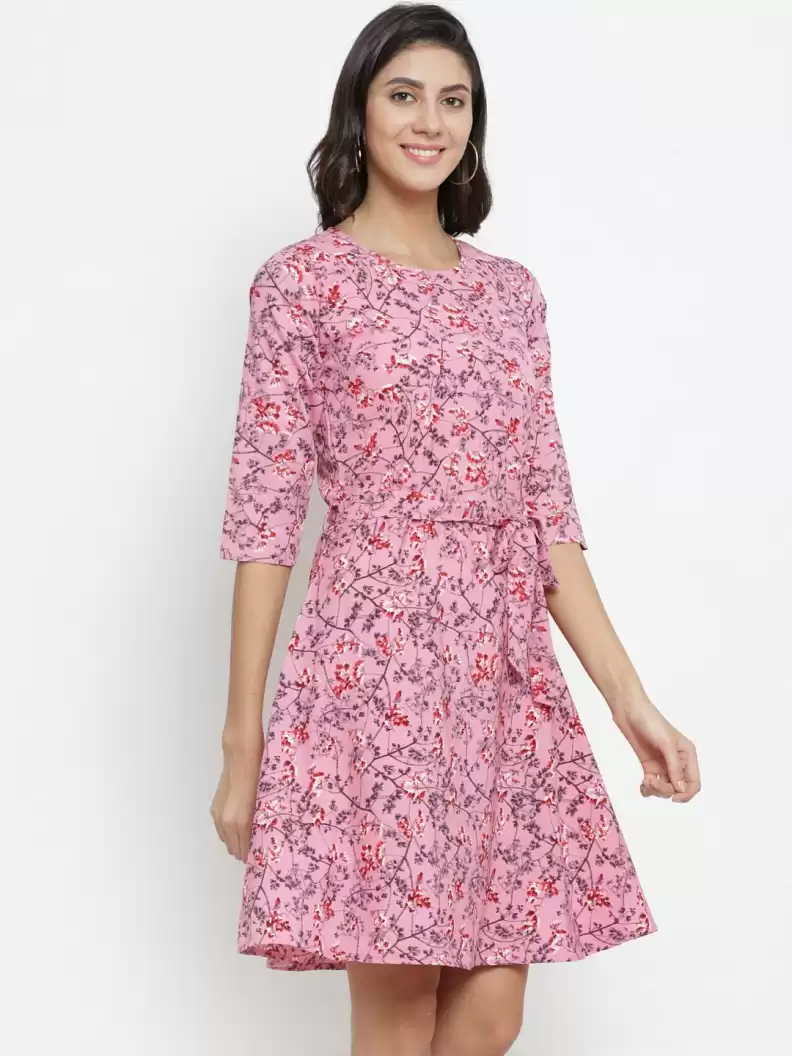 TANDUL  Women Fit and Flare Multicolor Dress