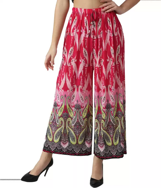 TANDUL  Regular Fit Women Multicolor Viscose Blend Trousers