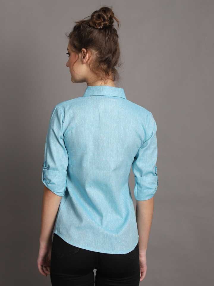 Stacked Flame Women Regular Fit Self Design Casual Shirt