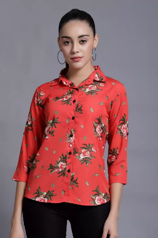 TANDUL  Women Regular Fit Printed Formal Shirt