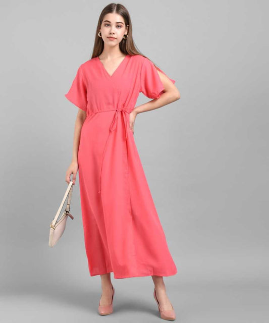 Women Maxi Pink Dress