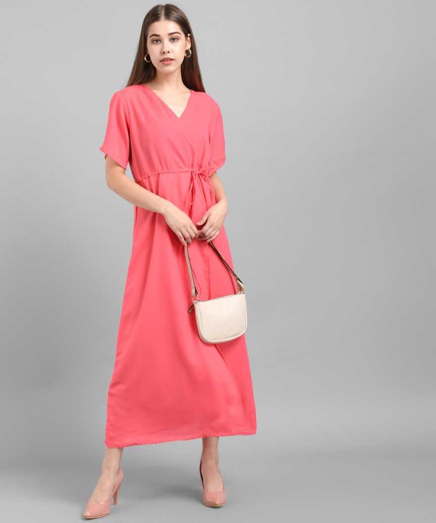 Women Maxi Pink Dress