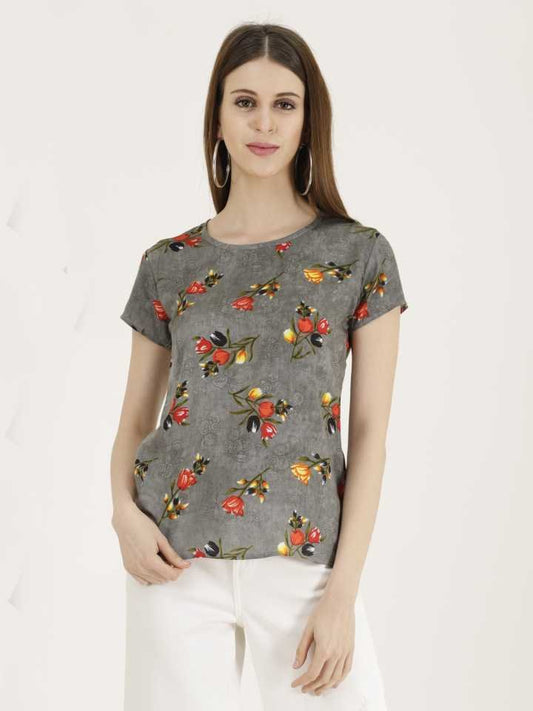 TANDUL  Casual Regular Sleeves Printed Women Multicolor Top