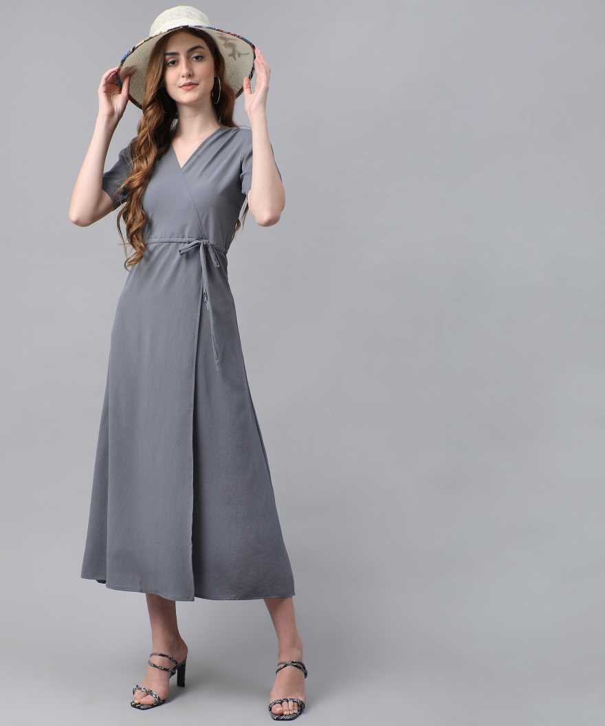 Women Maxi Grey Dress