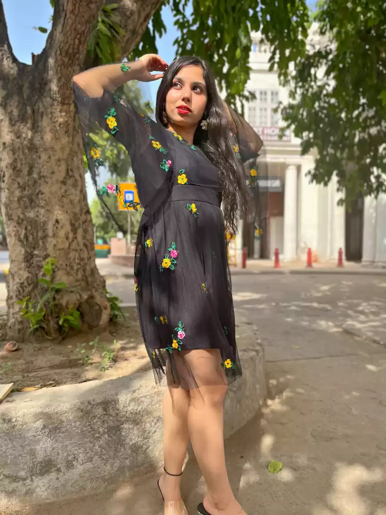 TANDUL  Women Fit and Flare Multicolor Dress