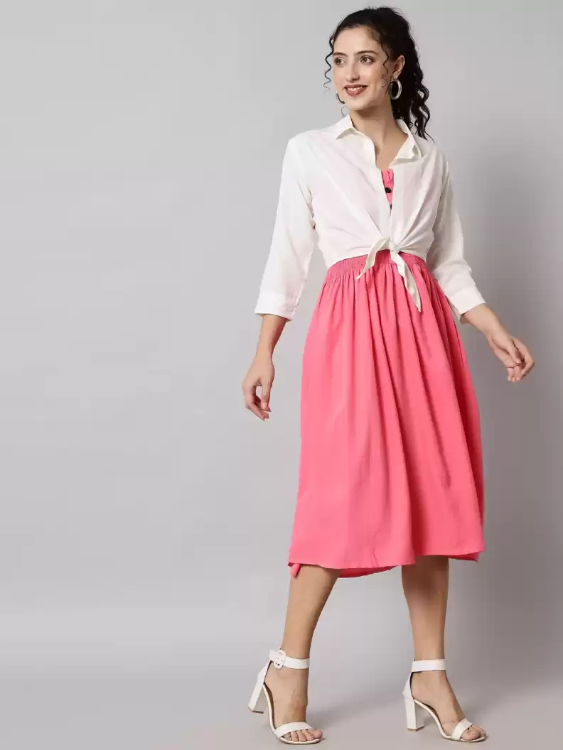 TANDUL  Women Fit and Flare Multicolor Dress