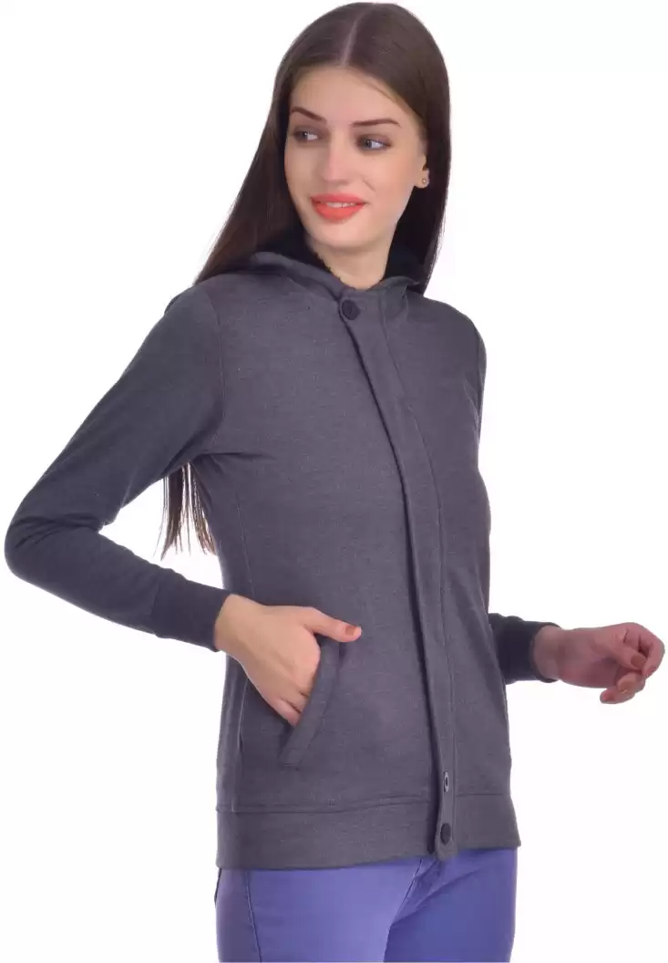 TANDUL  Full Sleeve Solid Women Sweatshirt