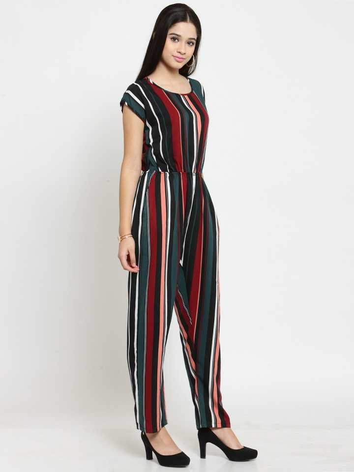 Stacked Flame Printed Women Jumpsuit
