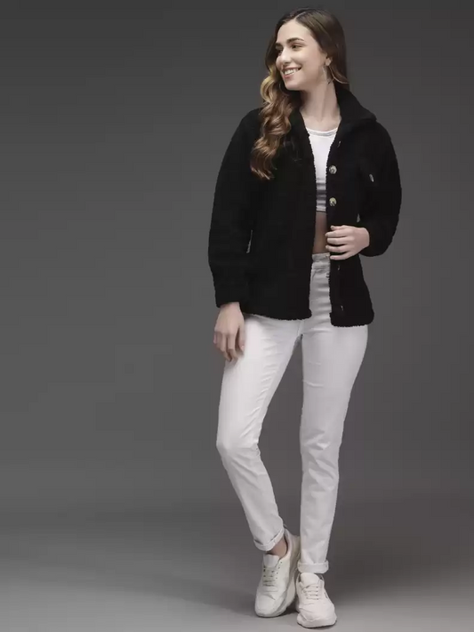TANDUL  Full Sleeve Solid Women Casual Jacket