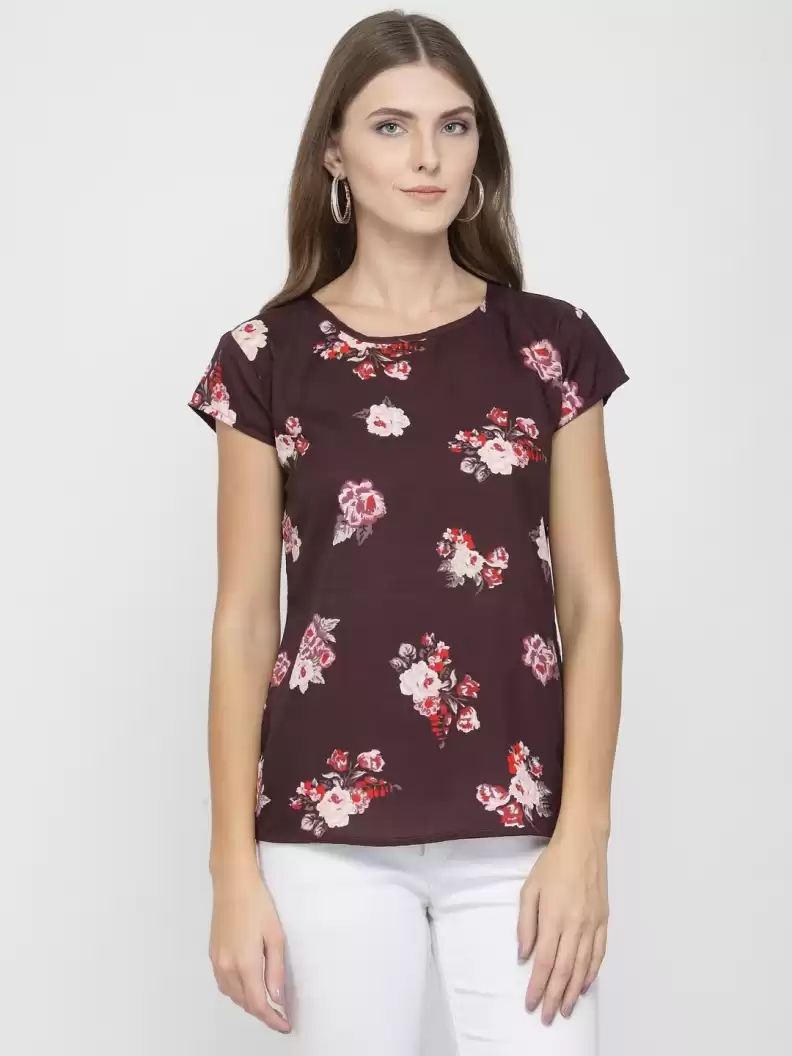 TANDUL  Casual Regular Sleeves Printed Women Multicolor Top