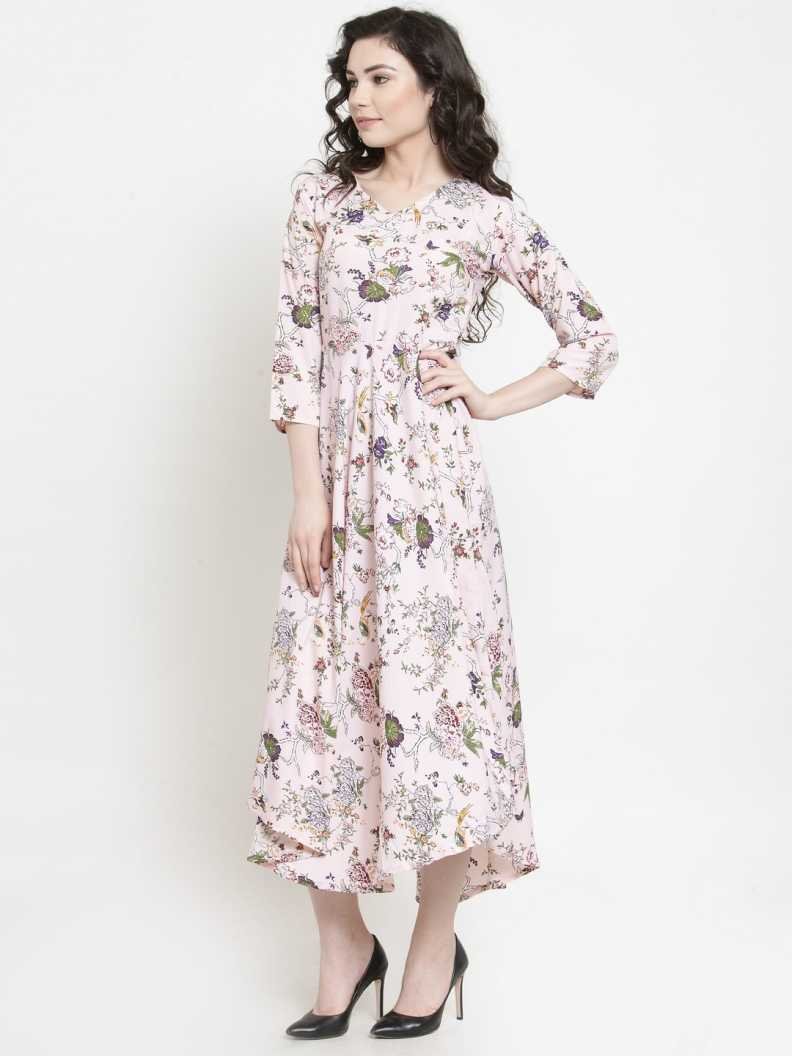 Women A-line Multicolor Dress