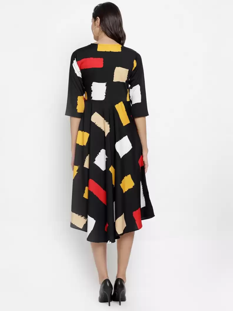 TANDUL  Women Fit and Flare Multicolor Dress
