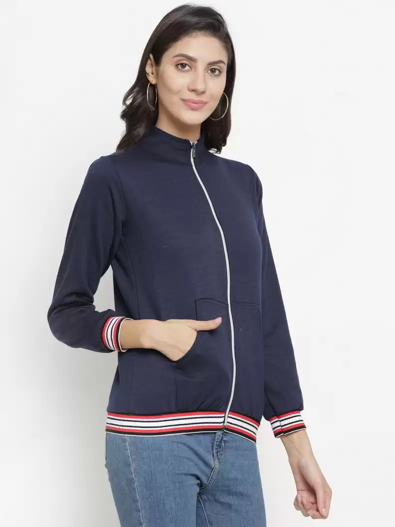 TANDUL  Full Sleeve Solid Women Casual Jacket