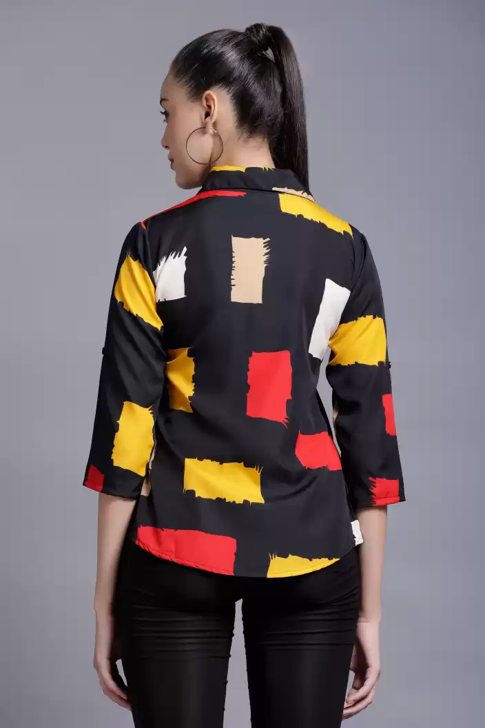 TANDUL  Women Regular Fit Color Block Formal Shirt