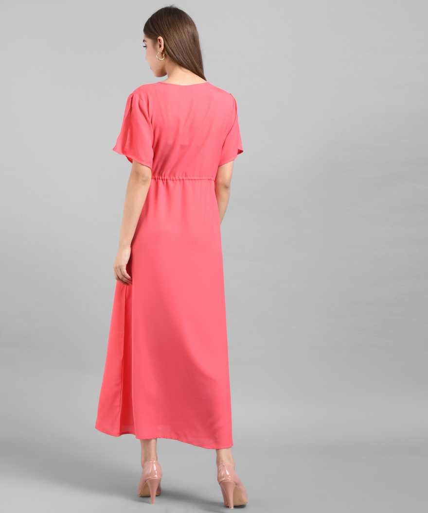 Women Maxi Pink Dress