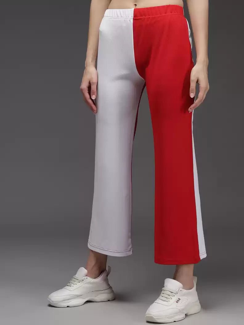 Stacked Flame  Regular Fit Women Multicolor Lycra Blend Trousers