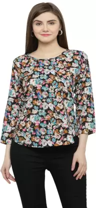 Casual Solid Women Multicolor Top