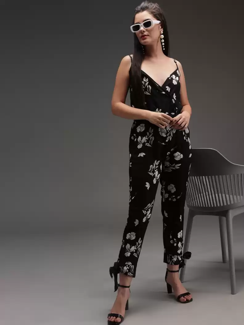 Stacked Flame  Printed Women Jumpsuit