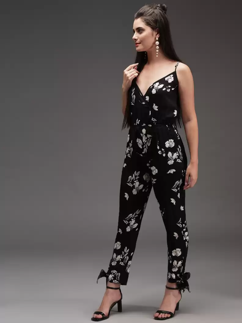 Stacked Flame  Printed Women Jumpsuit