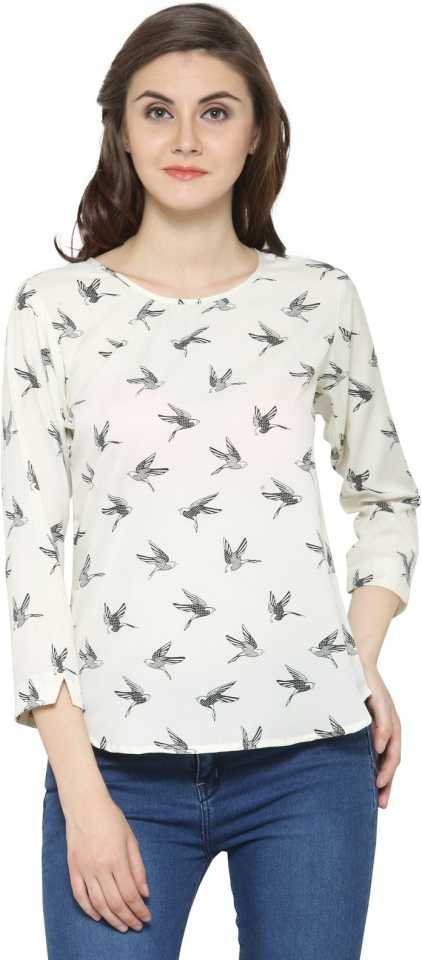 TANDUL  Casual Regular Sleeves Printed Women Multicolor Top