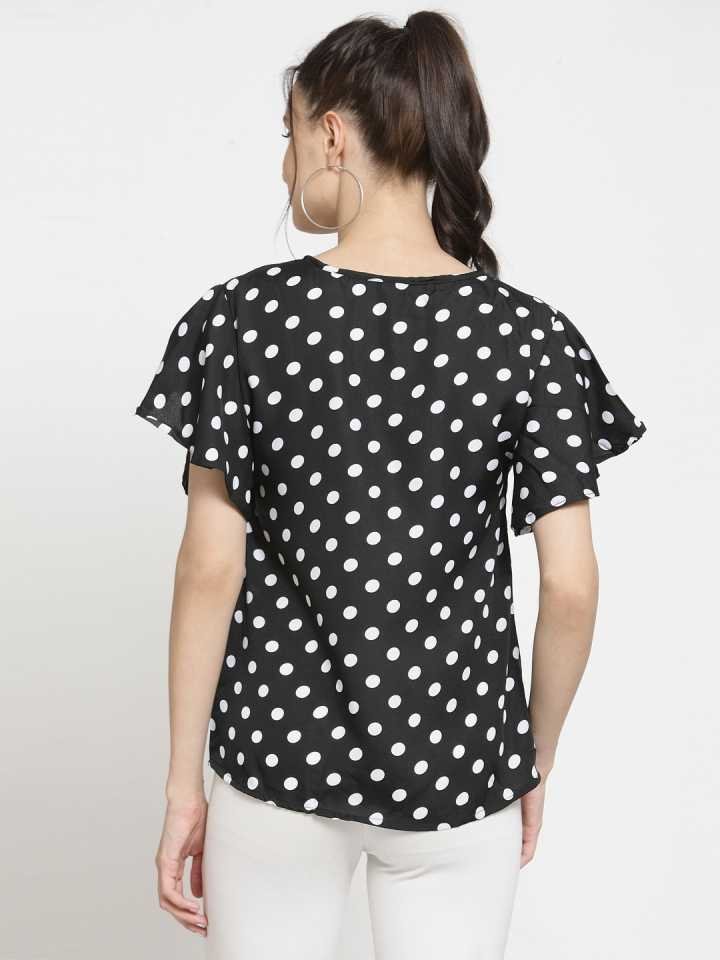 TANDUL  Casual Petal Sleeves Printed Women Multicolor Top