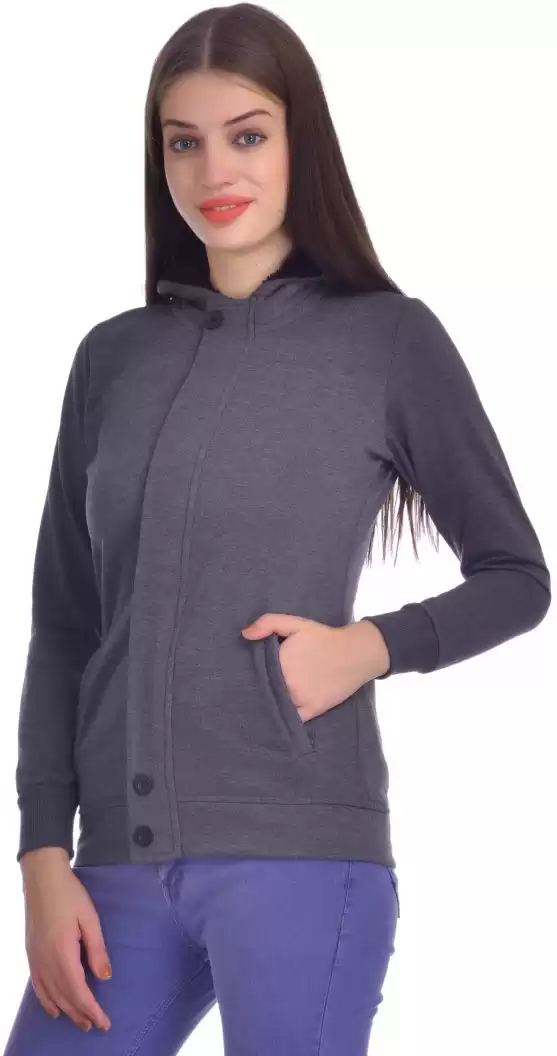TANDUL  Full Sleeve Solid Women Sweatshirt