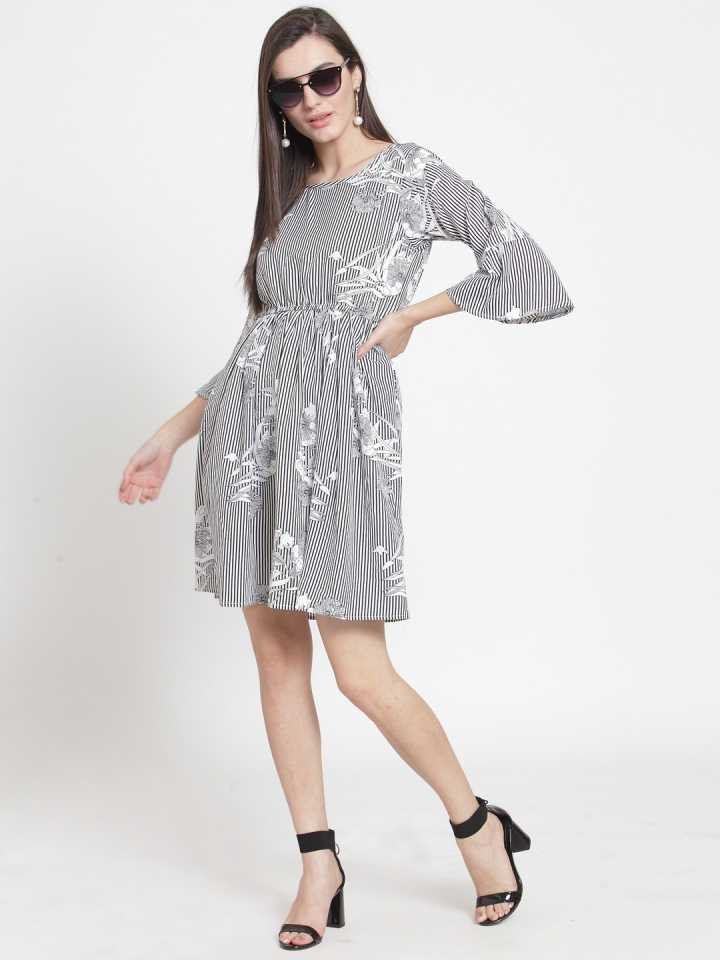 TANDUL  Women Gathered Multicolor Dress