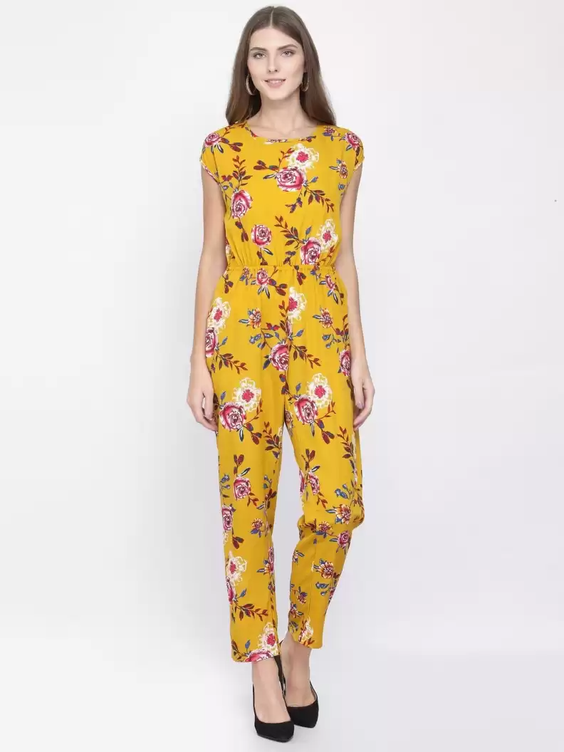 Stacked Flame Printed Women Jumpsuit