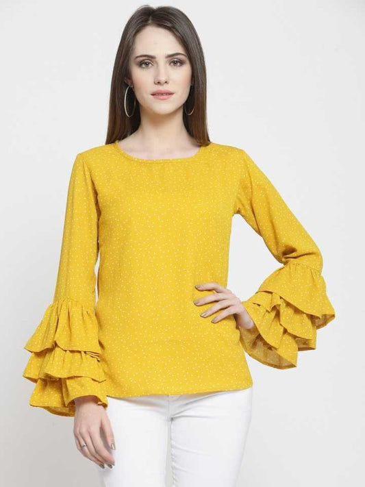 TANDUL  Casual Layered Printed Women Multicolor Top