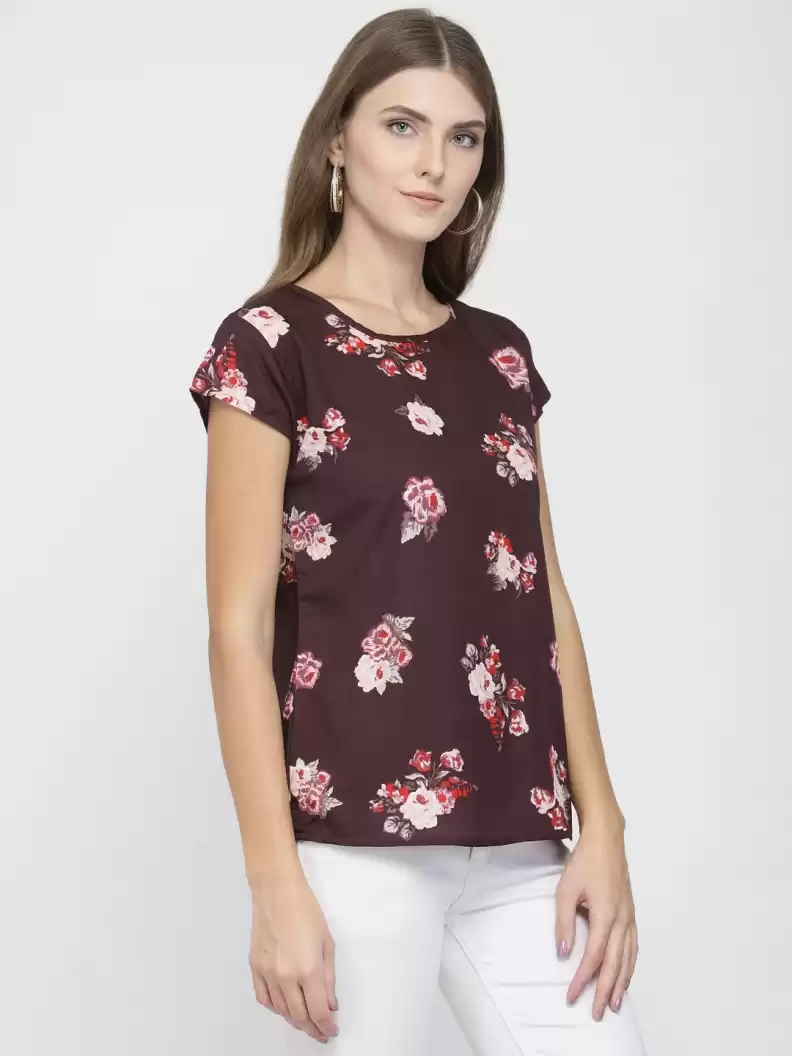 TANDUL  Casual Regular Sleeves Printed Women Multicolor Top
