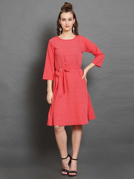 Women A-line Multicolor Dress