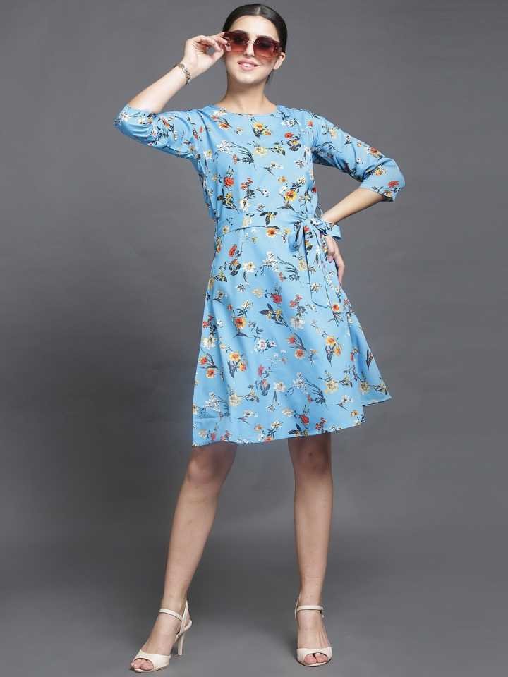 TANDUL  Women Fit and Flare Multicolor Dress