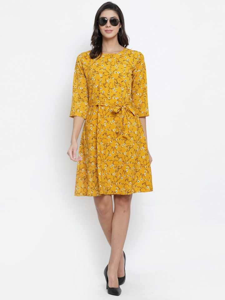 TANDUL  Women Fit and Flare Multicolor Dress