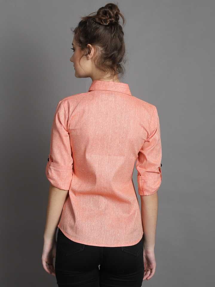 Stacked Flame Women Regular Fit Self Design Casual Shirt