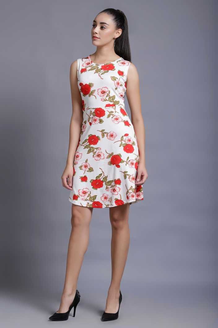 Women A-line Multicolor Dress