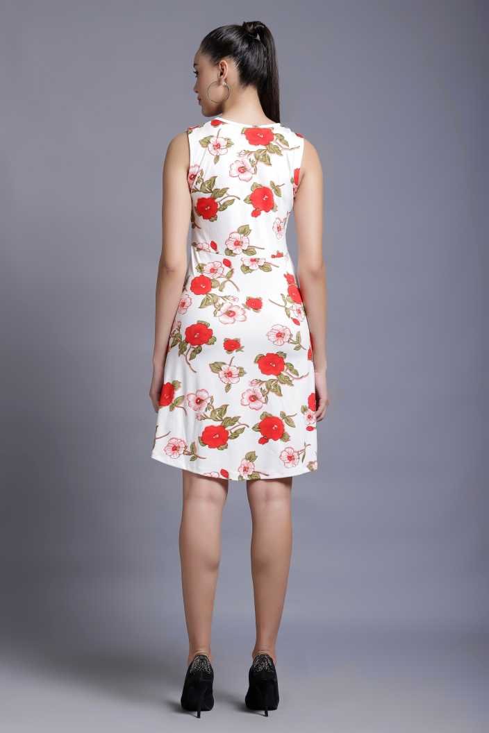 Women A-line Multicolor Dress