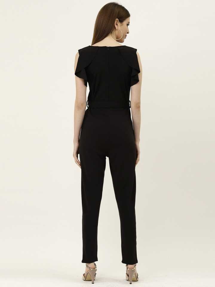 Stacked FLame   Solid Women Jumpsuit