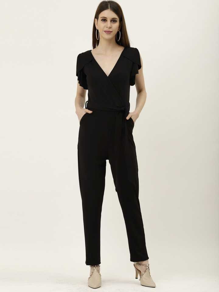 Stacked FLame   Solid Women Jumpsuit