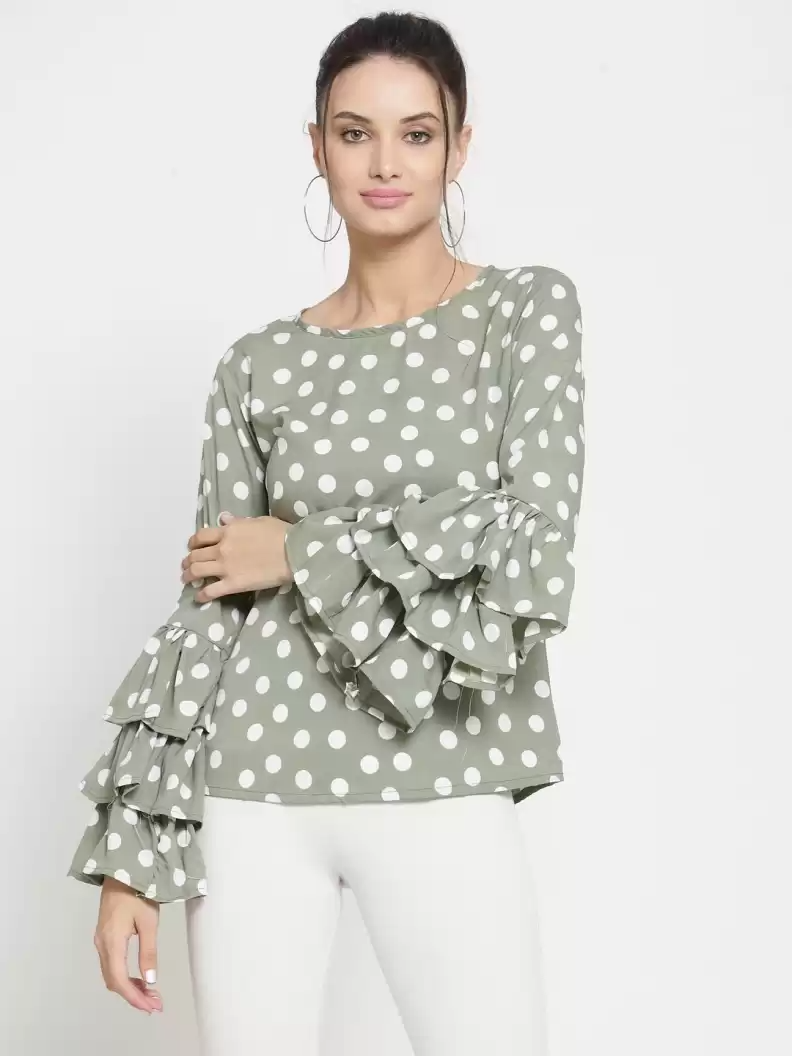 TANDUL  Casual Layered Printed Women Multicolor Top