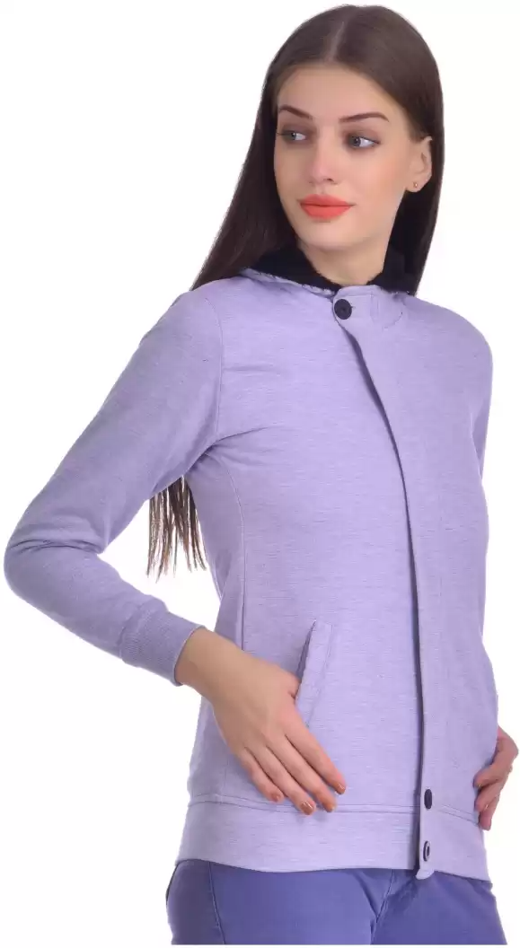 TANDUL  Full Sleeve Solid Women Sweatshirt